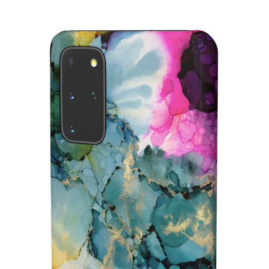 Floral Snap Phone Case, Colourful Phone Cover, Vibrant Floral Art image 1