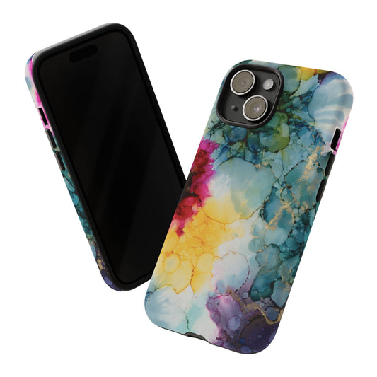 Floral Alcohol Ink Phone Case image 1
