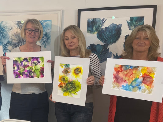 Alcohol Ink Workshop - Fabulous Florals