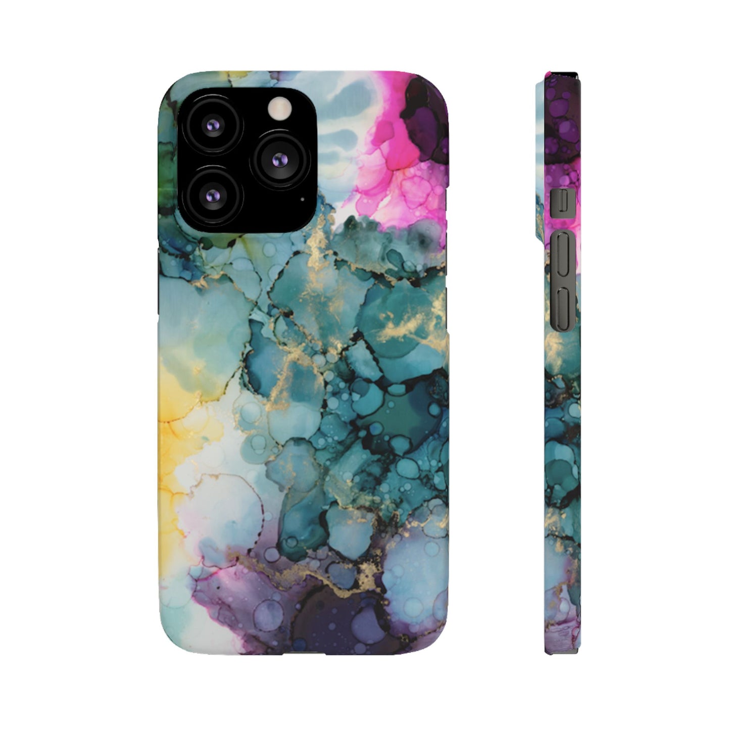 Floral Snap Phone Case, Colourful Phone Cover, Vibrant Floral Art image 6