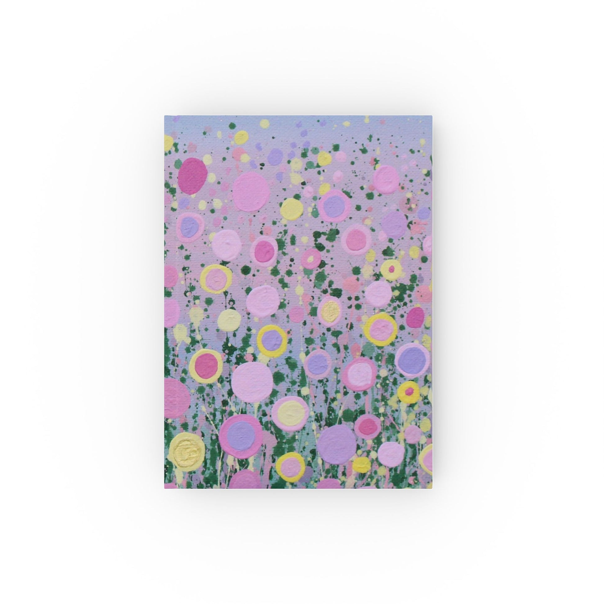 Abstract Floral Hard Backed Journal, Artist Designed Notebook, Writing, Diary image 0