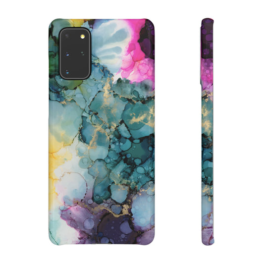 Floral Snap Phone Case, Colourful Phone Cover, Vibrant Floral Art image 0