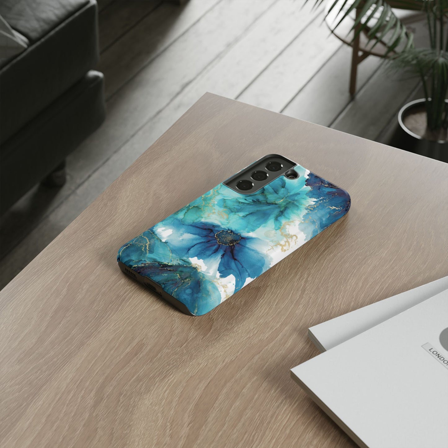 Alcohol Ink Design Floral Phone Case