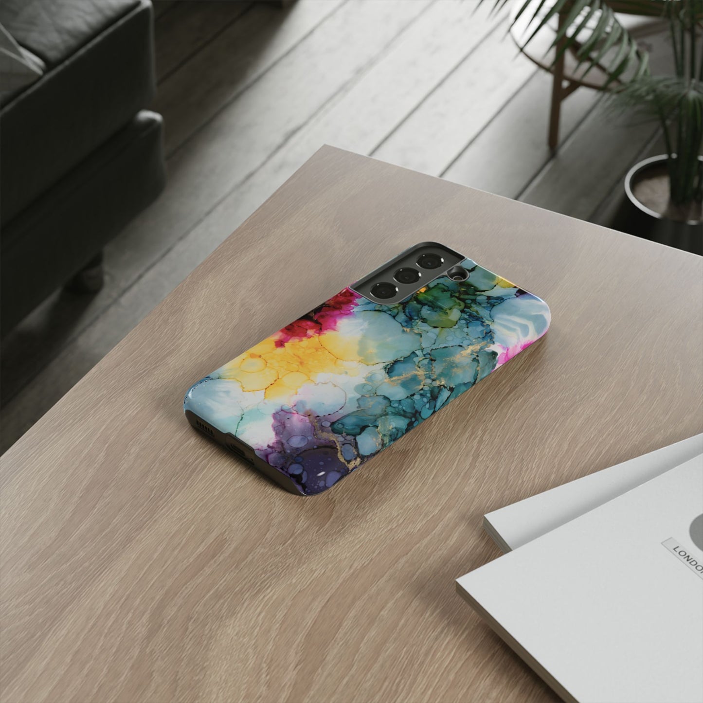 Copy of Floral Alcohol Ink Phone Case