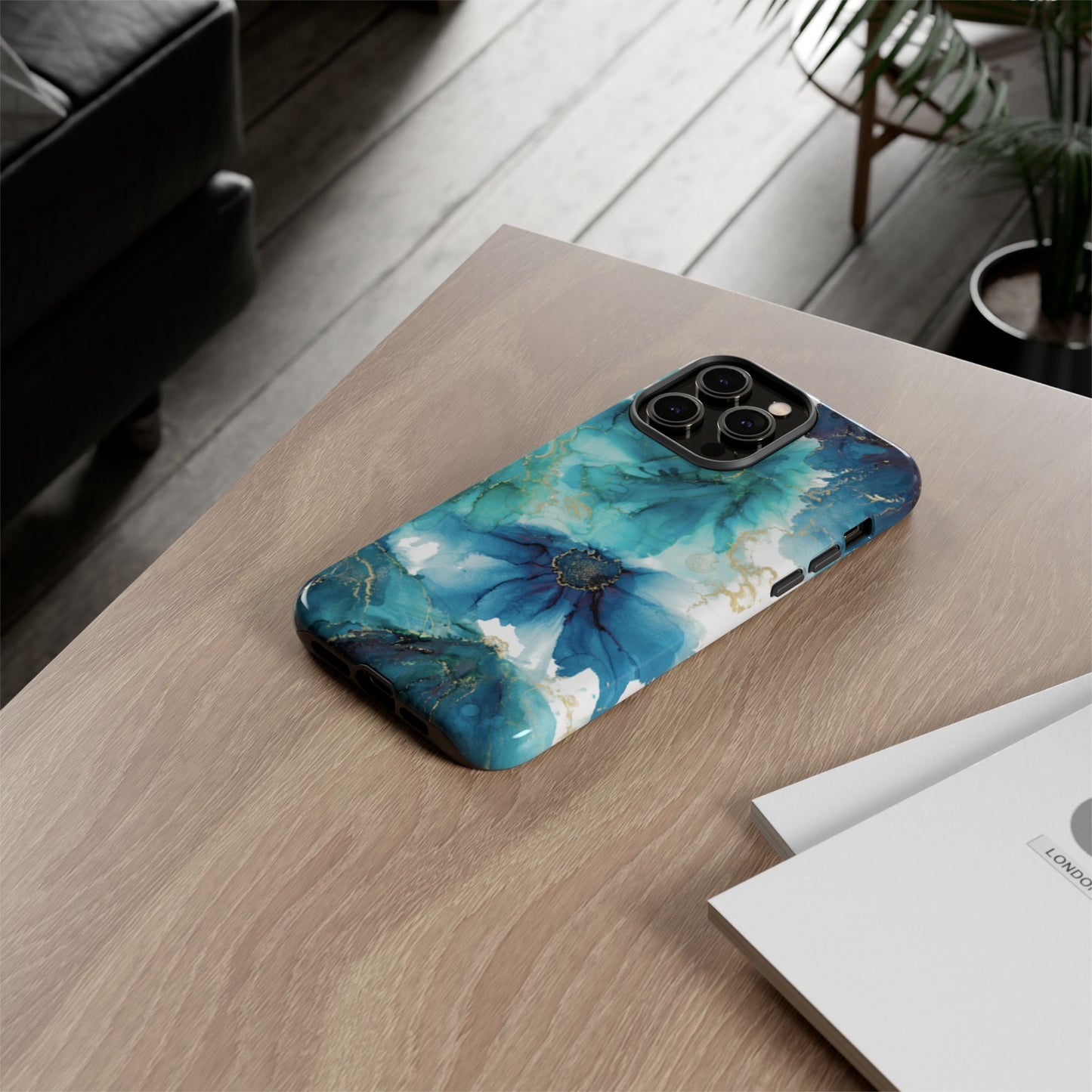 Alcohol Ink Design Floral Phone Case