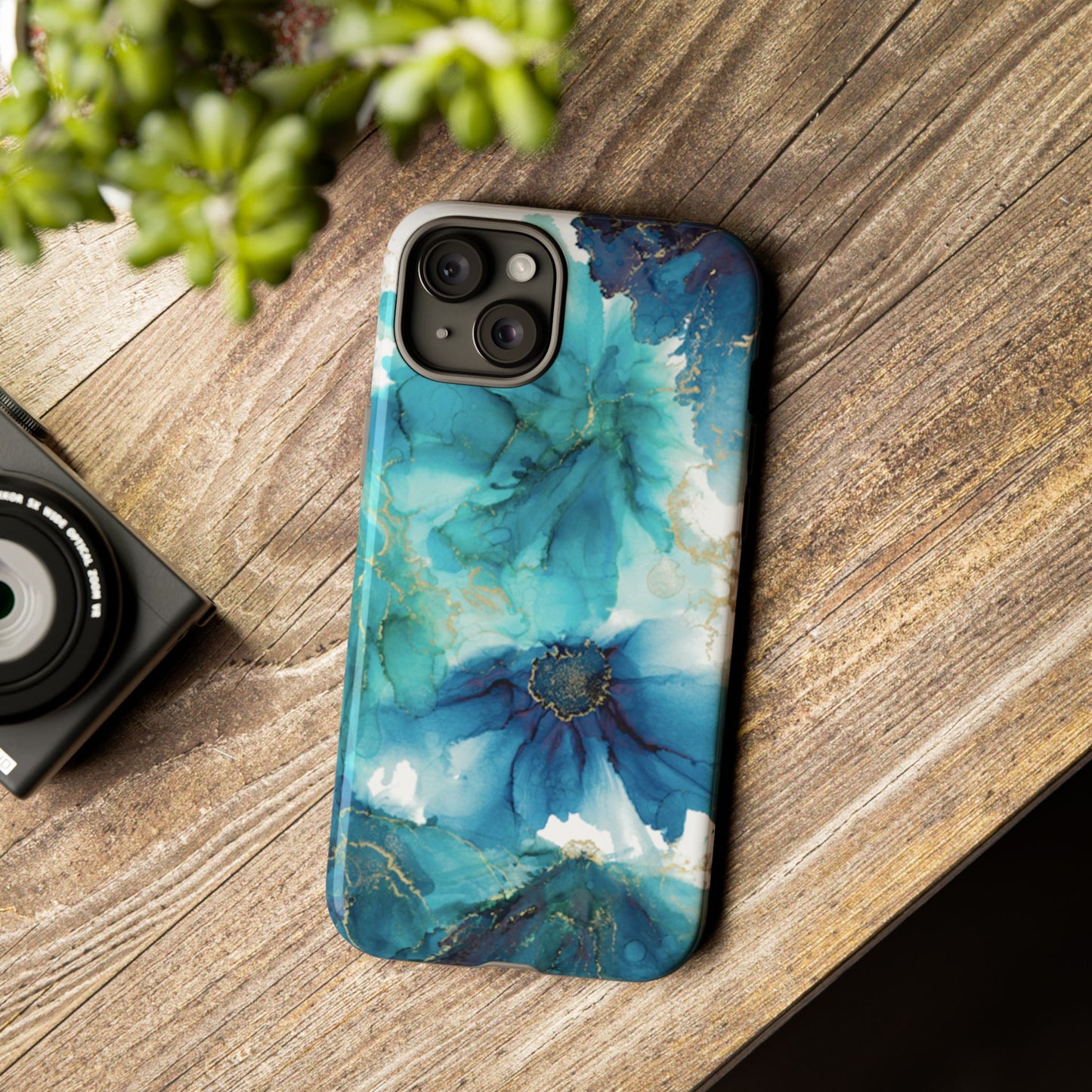 Alcohol Ink Design Floral Phone Case