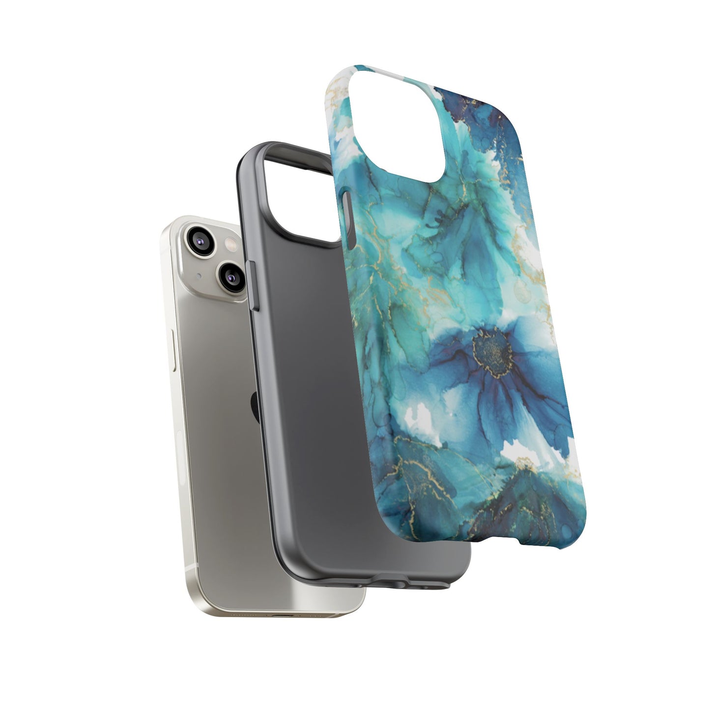 Alcohol Ink Design Floral Phone Case