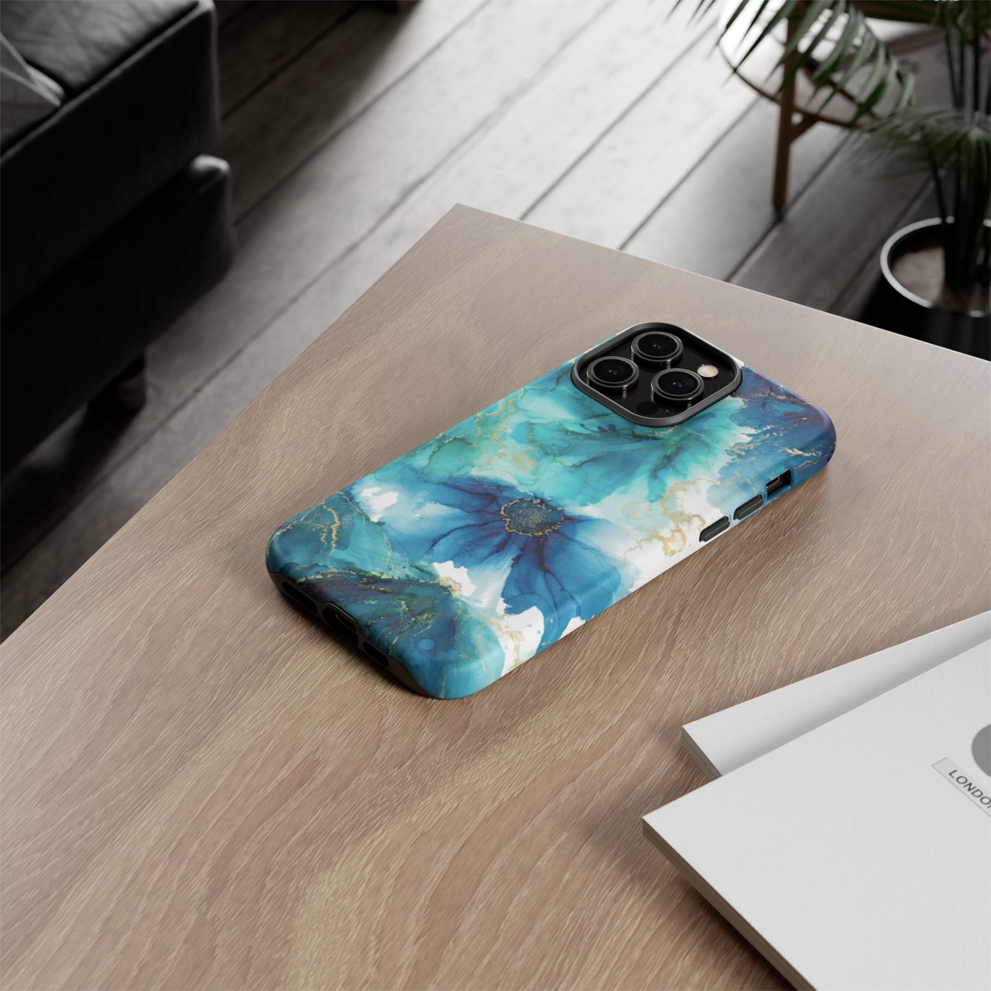 Alcohol Ink Design Floral Phone Case
