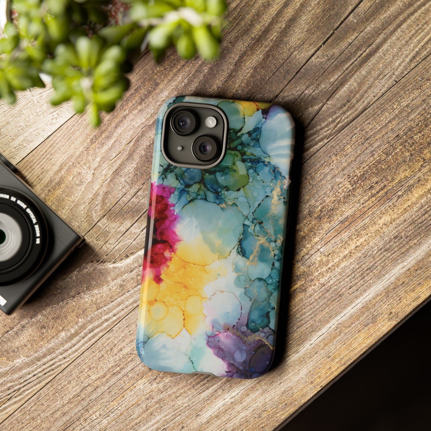 Copy of Floral Alcohol Ink Phone Case