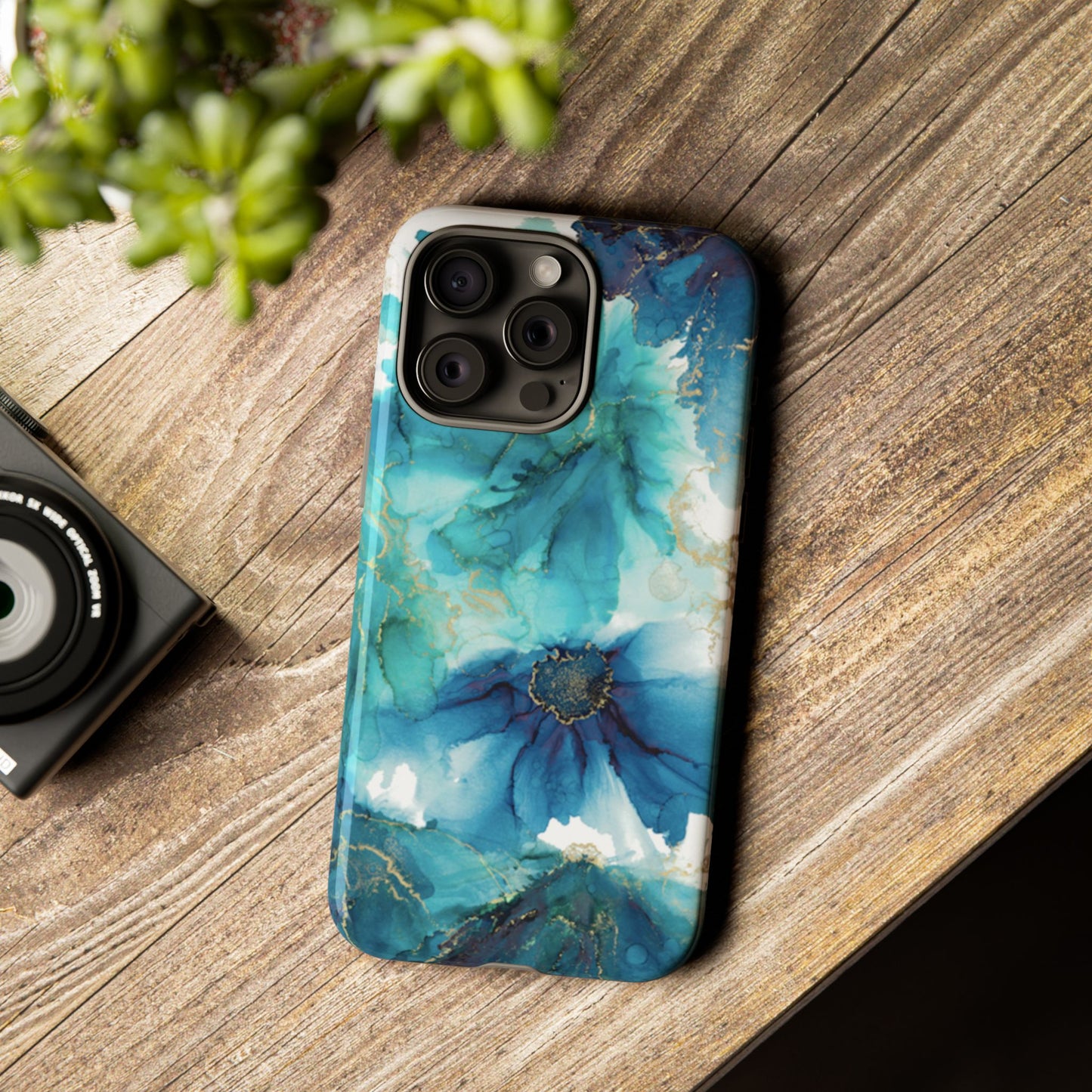 Alcohol Ink Design Floral Phone Case