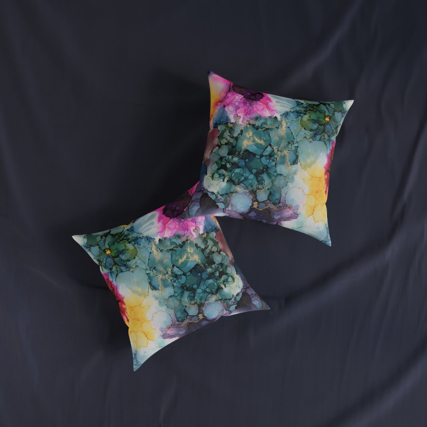 Floral Abstract Square Pillow, Home Decor Cushion, Bedroom, Sofa, Garden Room