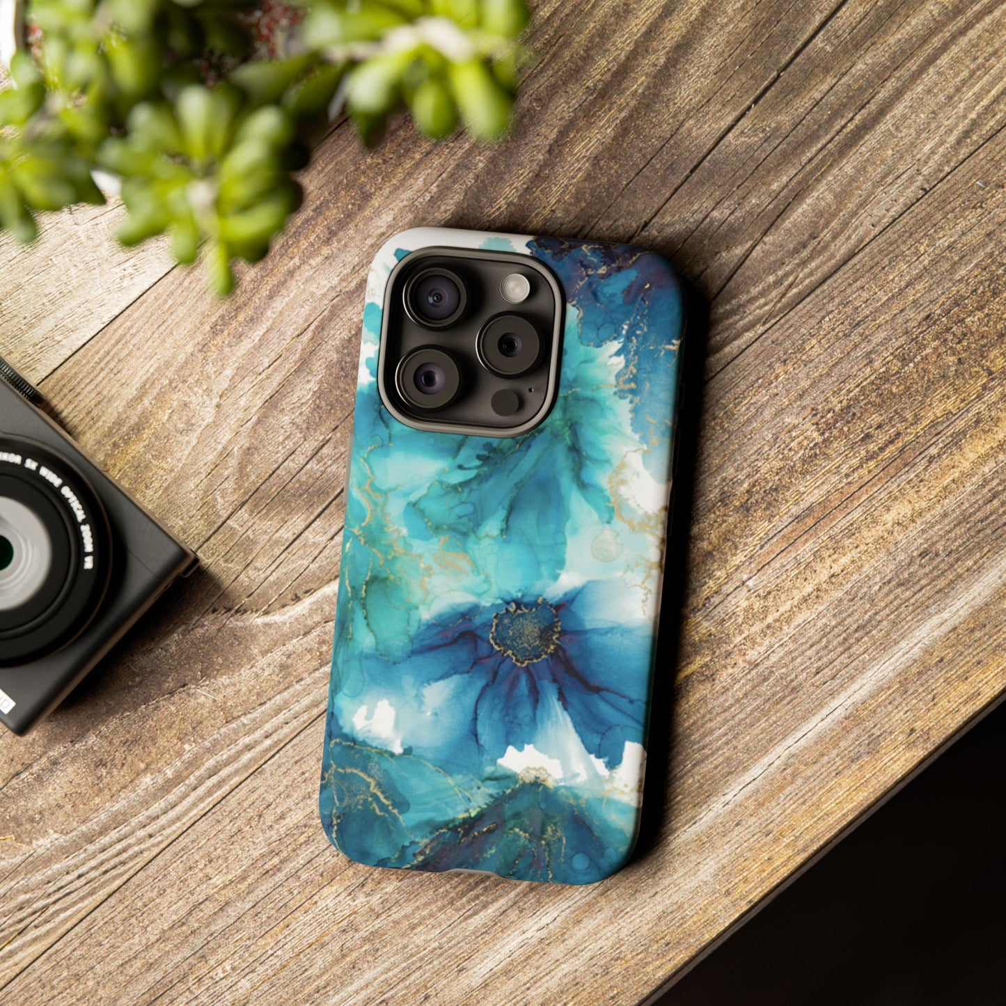 Alcohol Ink Design Floral Phone Case