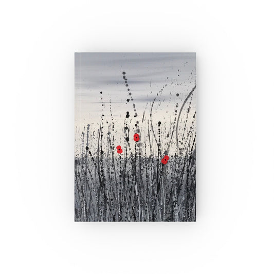 Poppy Hard Backed Journal, Artist Designed Notebook, Writing, Diary