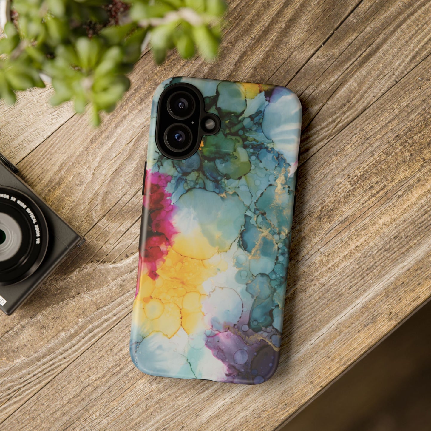 Copy of Floral Alcohol Ink Phone Case