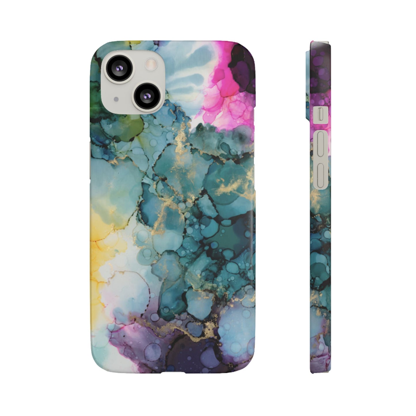 Floral Snap Phone Case, Colourful Phone Cover, Vibrant Floral Art image 3