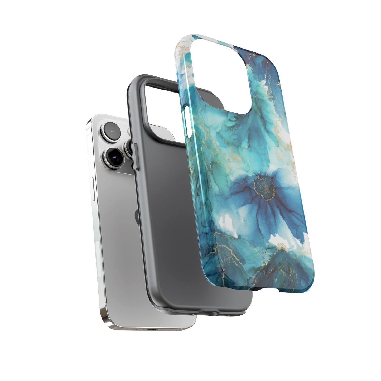 Alcohol Ink Design Floral Phone Case