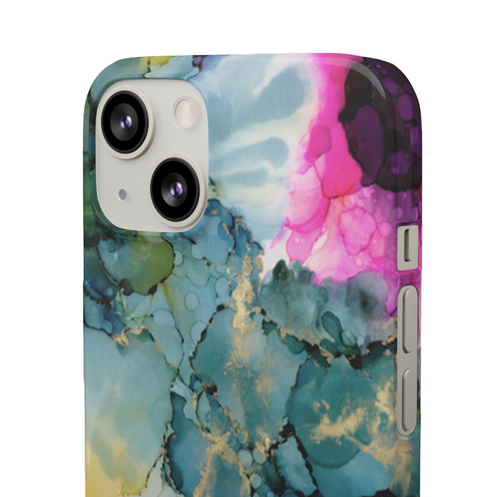 Floral Snap Phone Case, Colourful Phone Cover, Vibrant Floral Art image 2