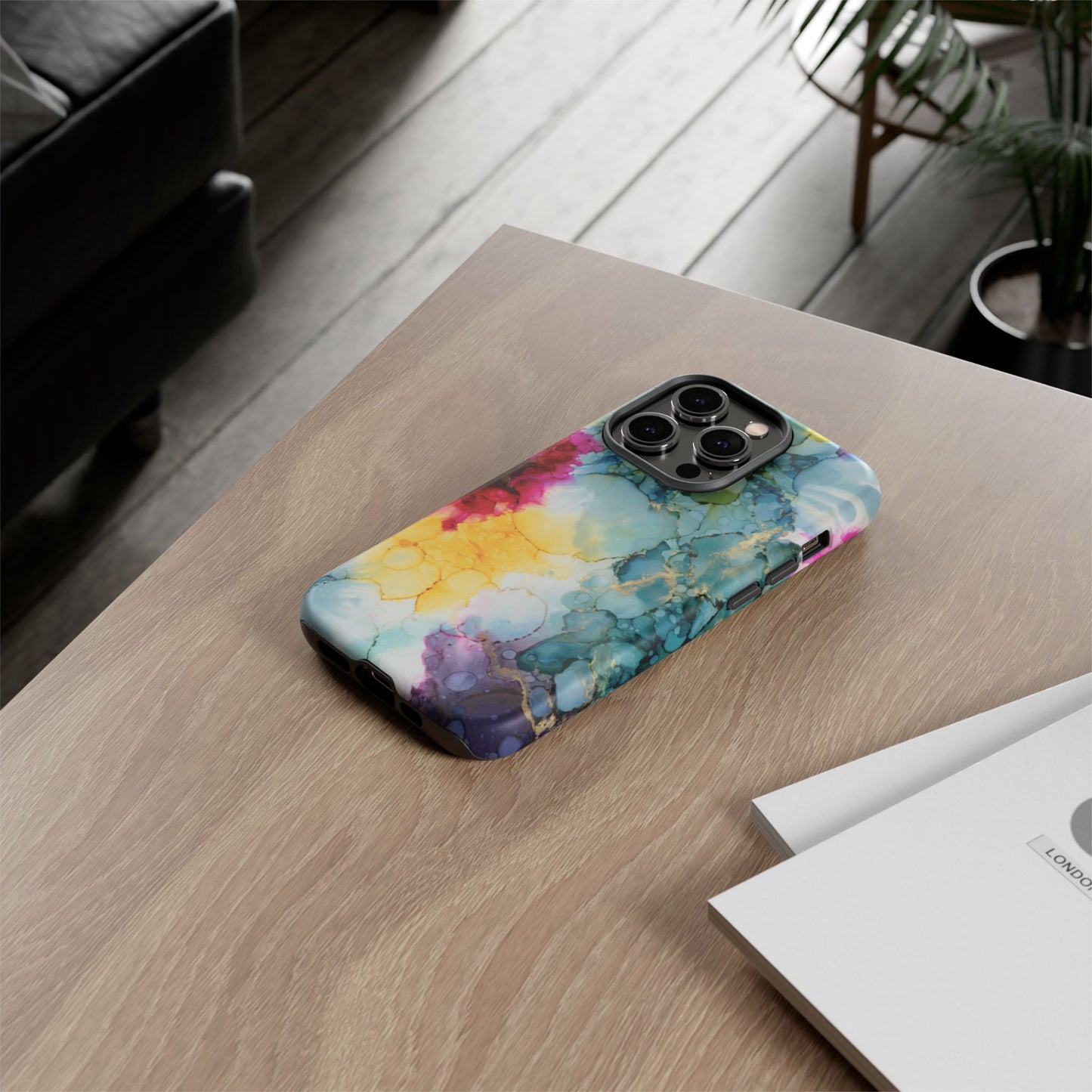 Copy of Floral Alcohol Ink Phone Case