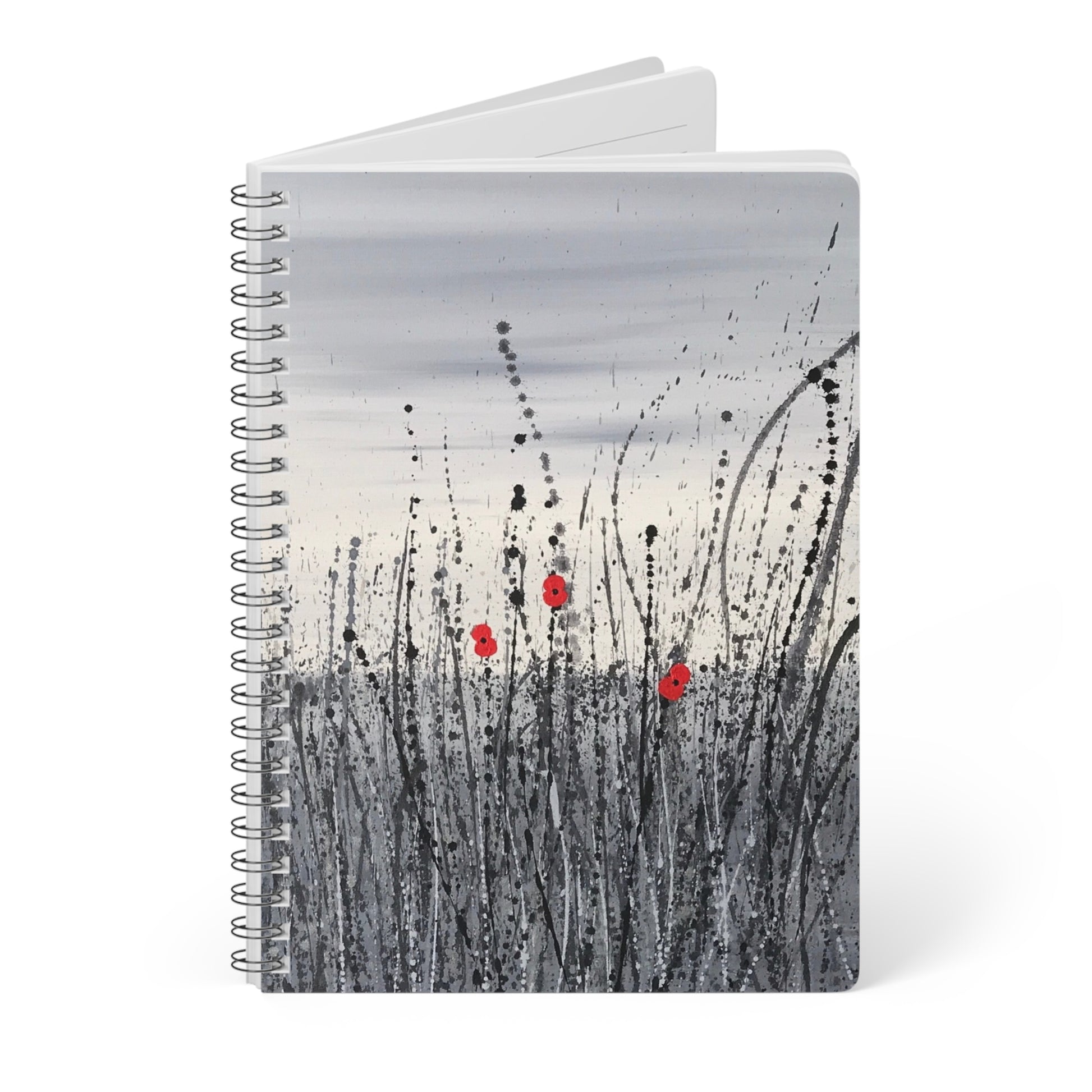 Poppy Design Wirebound Notebook, Sketchbook, Journal for Students,  Diary image 2