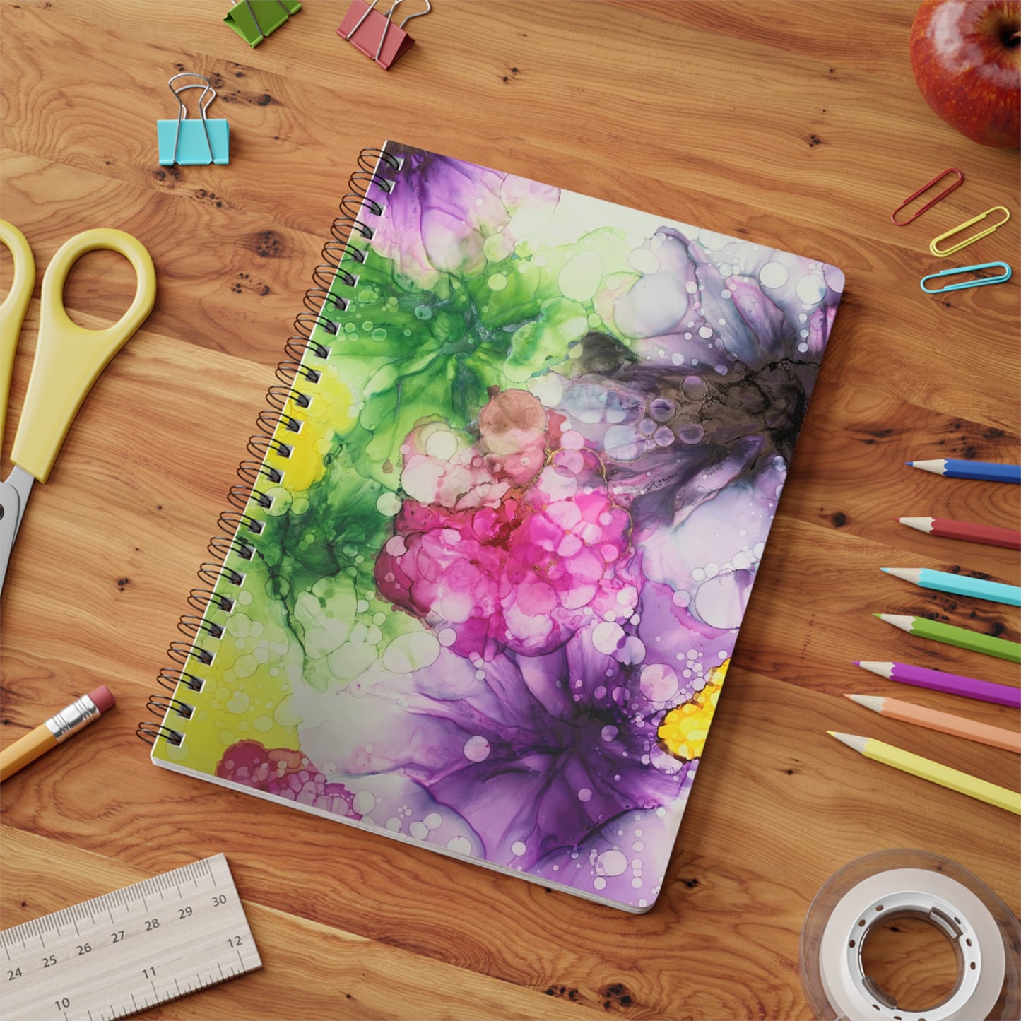 'Joy' Wirebound Notebook, Sketchbook, Journal for Students,  Diary image 4