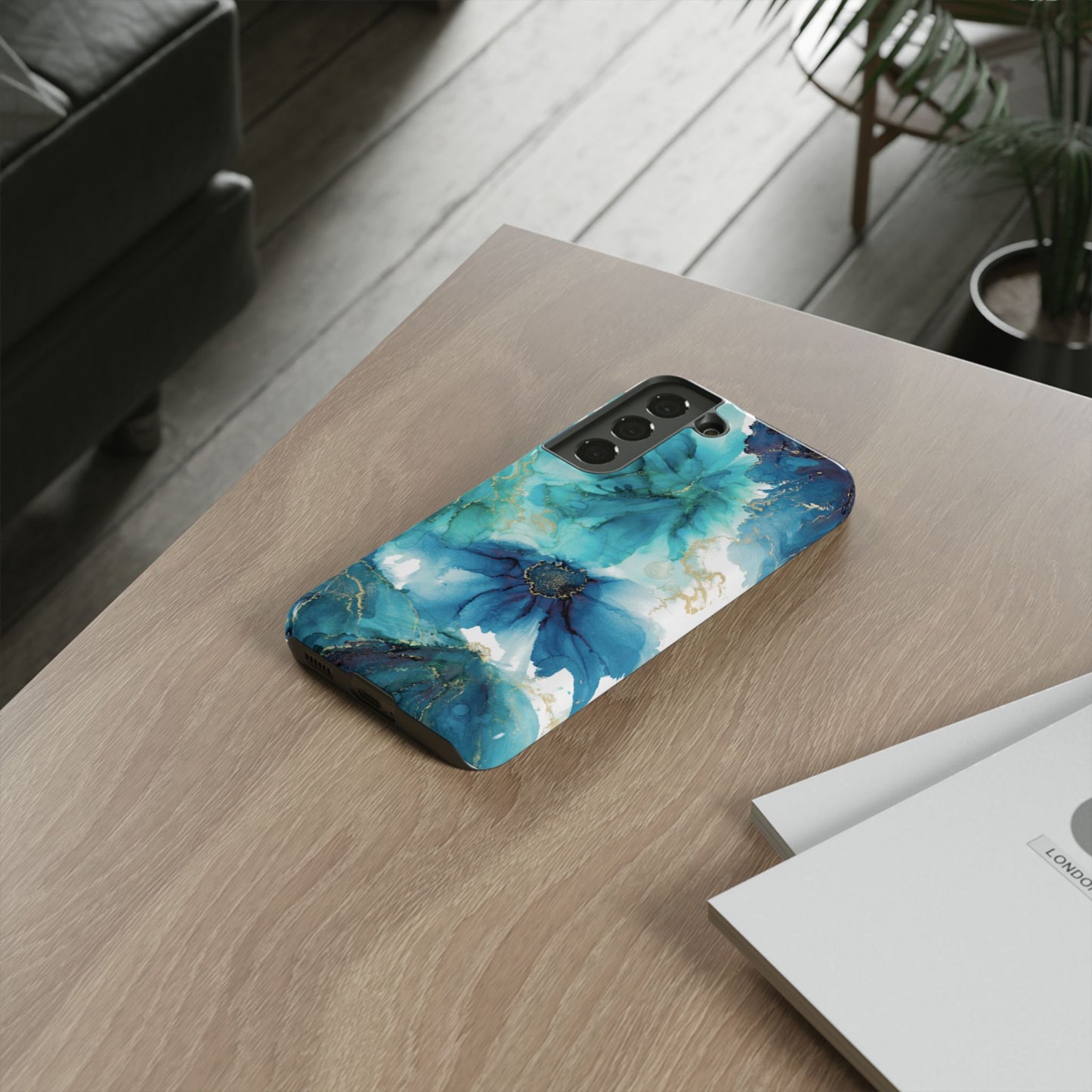 Alcohol Ink Design Floral Phone Case