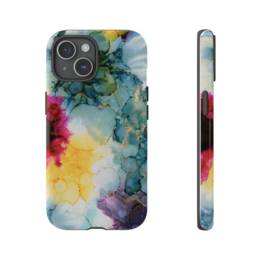 Floral Alcohol Ink Phone Case image 0