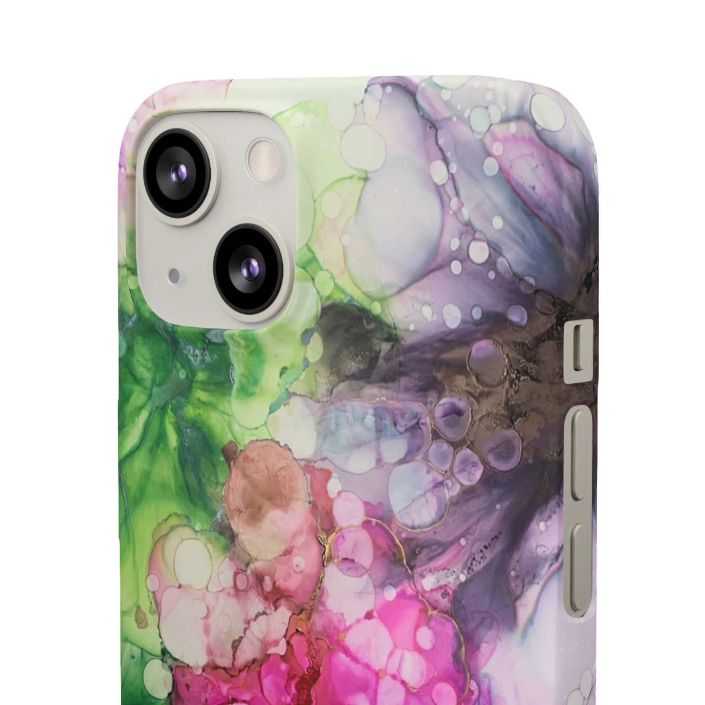 Floral Alcohol Ink Snap Case, Colourful Phone Cover, Vibrant Floral Art image 7