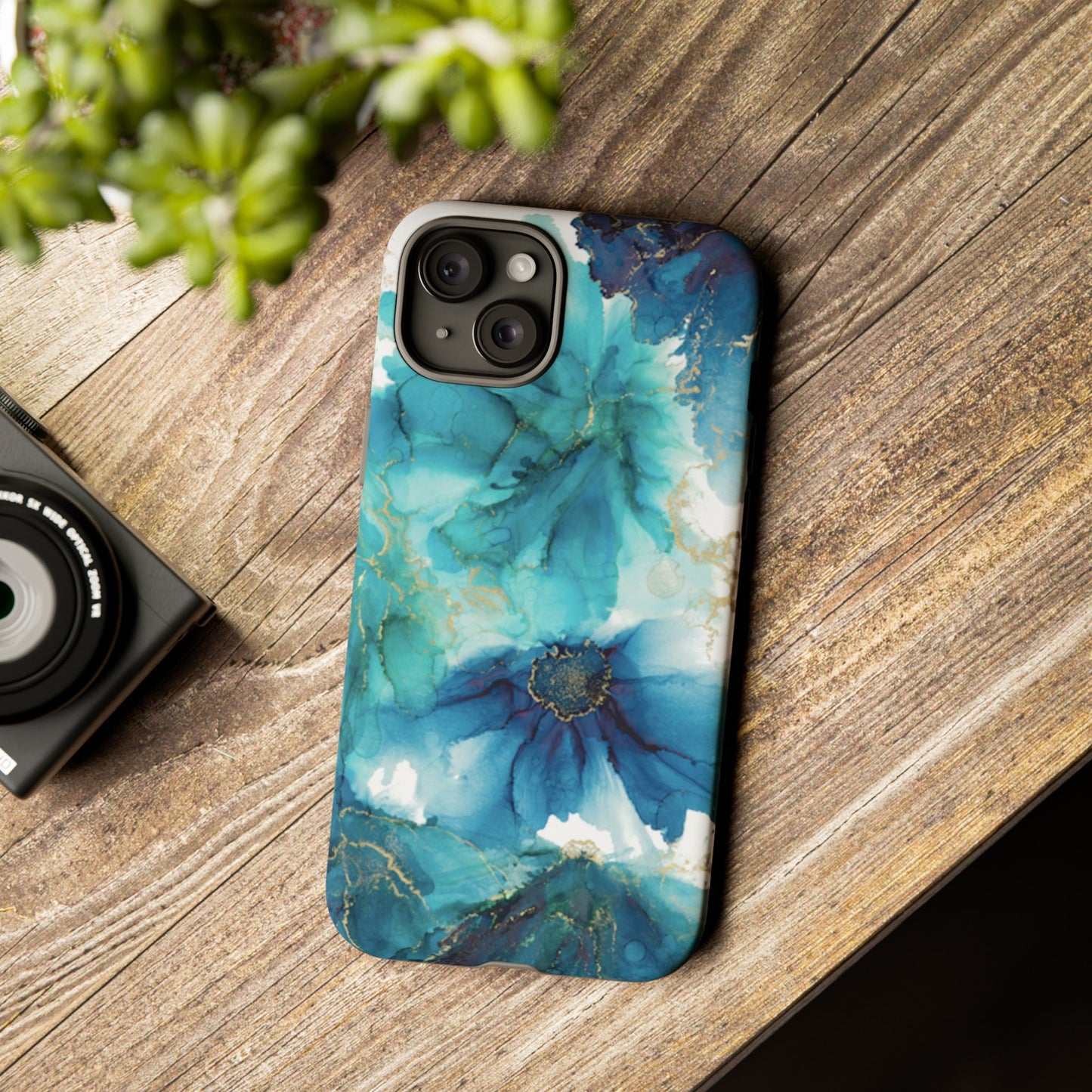 Alcohol Ink Design Floral Phone Case