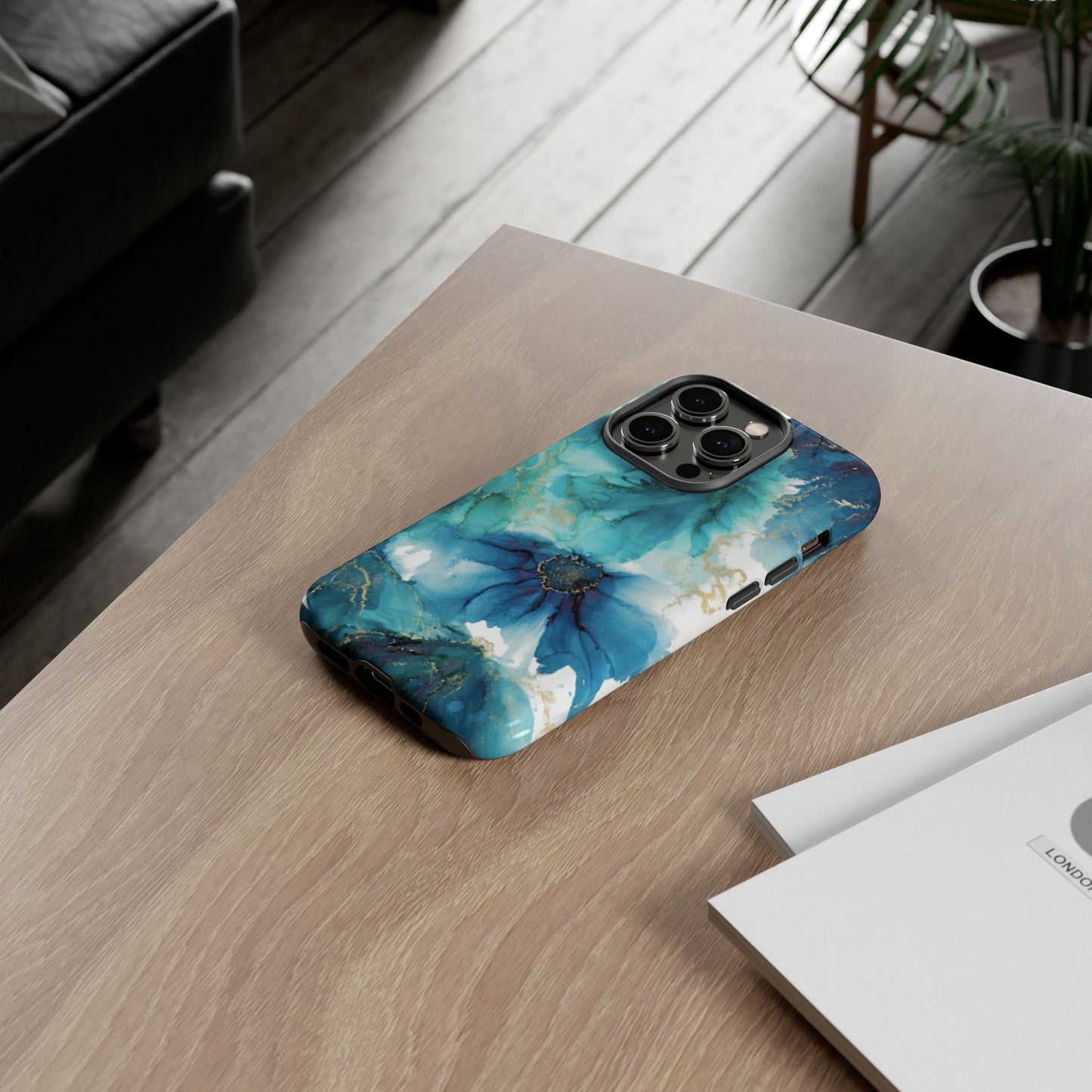 Alcohol Ink Design Floral Phone Case