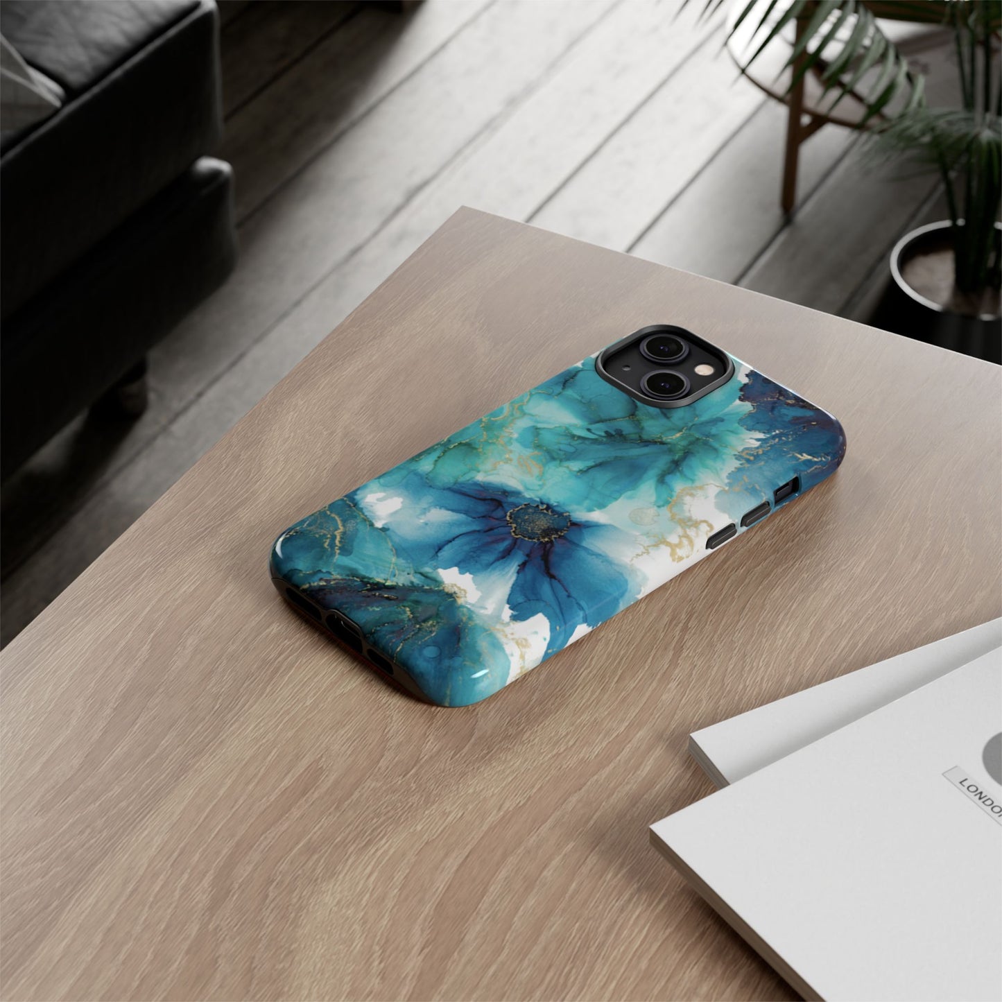 Alcohol Ink Design Floral Phone Case