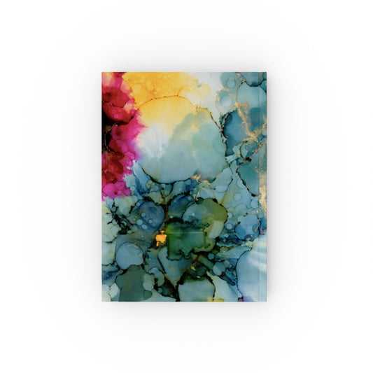 Floral Abstract Hard Backed Journal, Artist Designed Notebook, Writing, Diary image 1