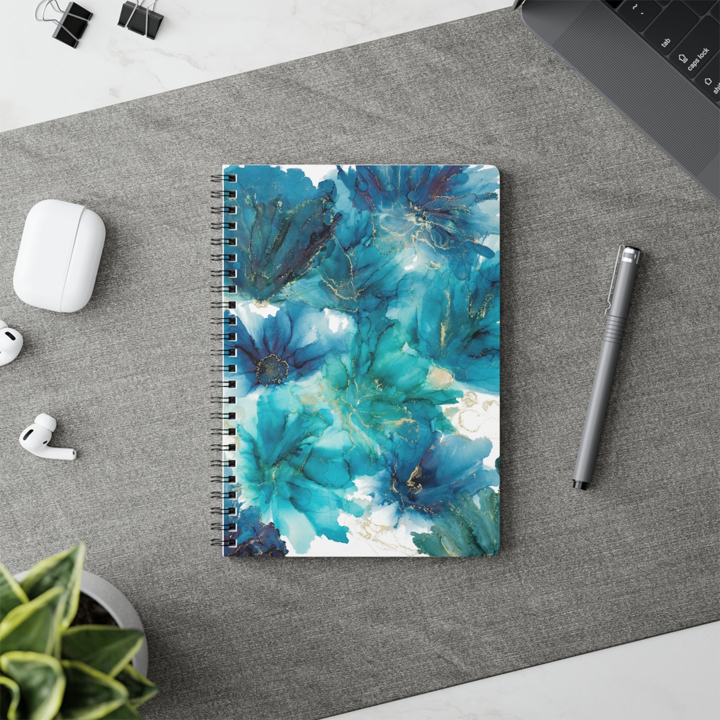 Floral Wirebound Notebook, Sketchbook, Journal for Students,  Diary image 5