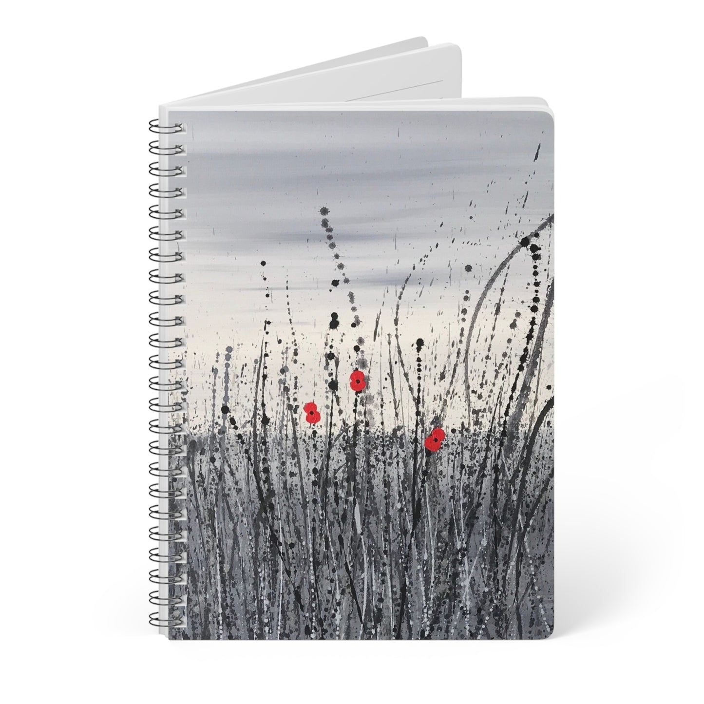 Poppy Design Wirebound Notebook, Sketchbook, Journal for Students,  Diary