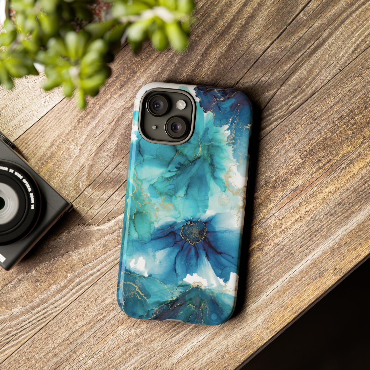 Alcohol Ink Design Floral Phone Case