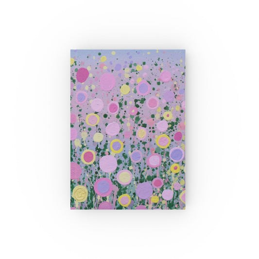 Abstract Floral Hard Backed Journal, Artist Designed Notebook, Writing, Diary