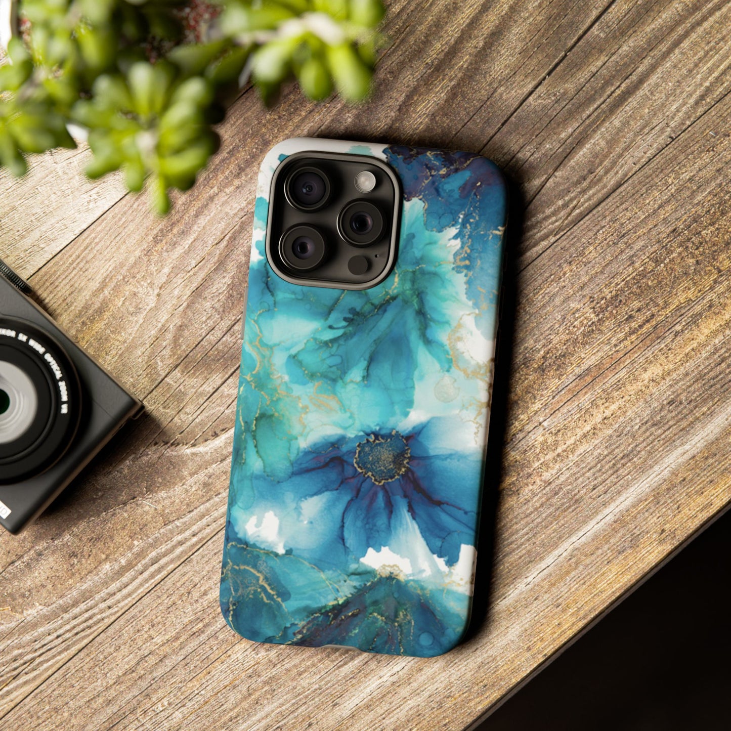 Alcohol Ink Design Floral Phone Case