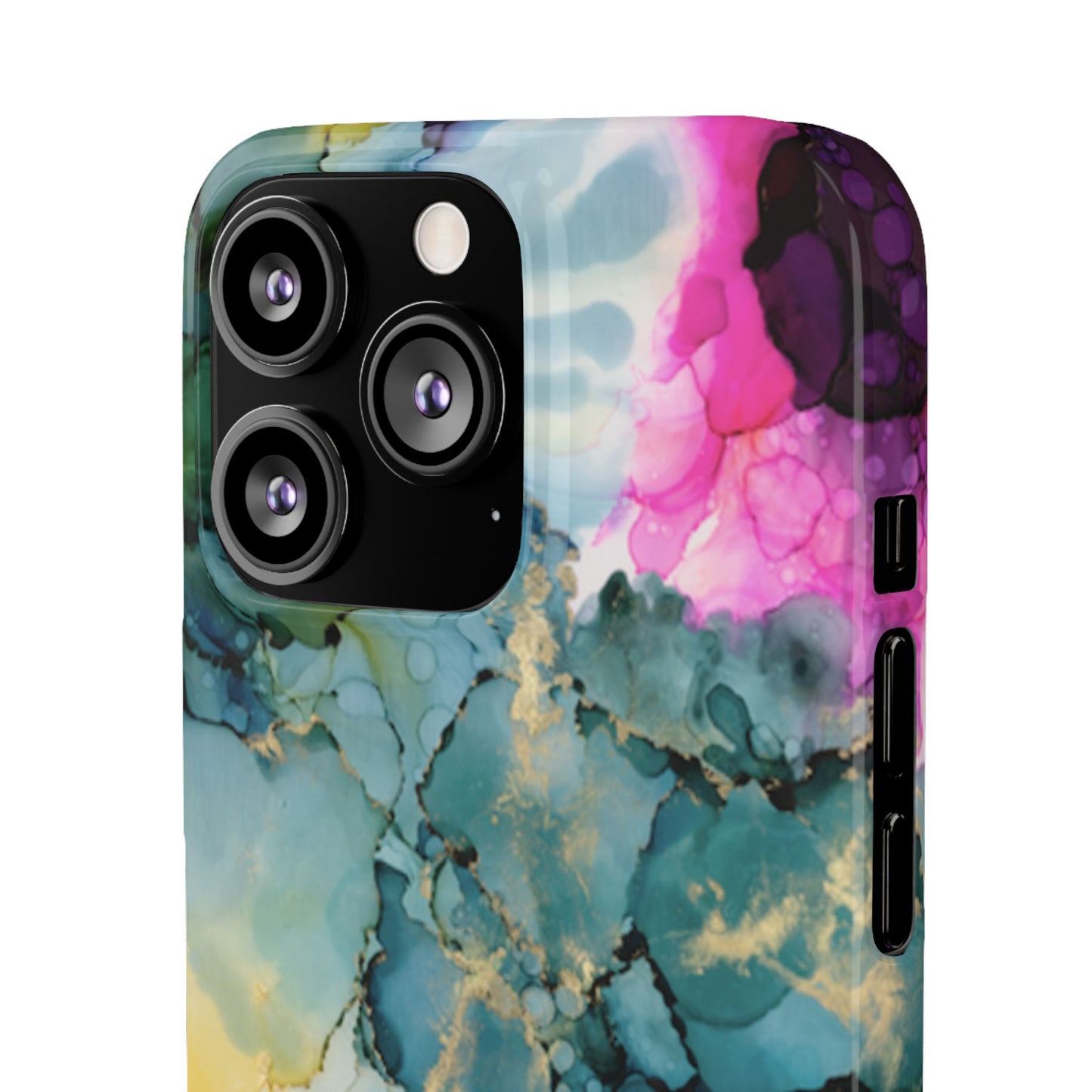 Floral Snap Phone Case, Colourful Phone Cover, Vibrant Floral Art image 5