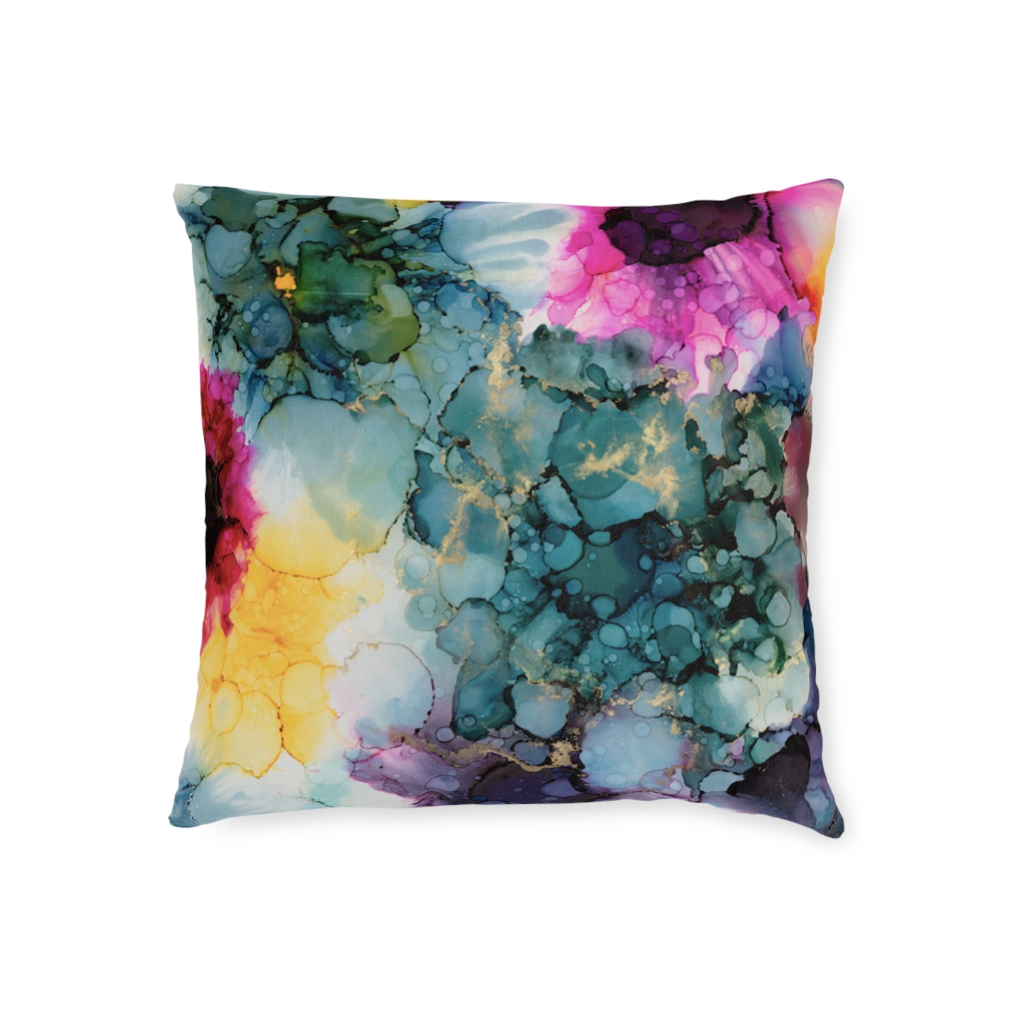 Floral Abstract Square Pillow, Home Decor Cushion, Bedroom, Sofa, Garden Room image 4